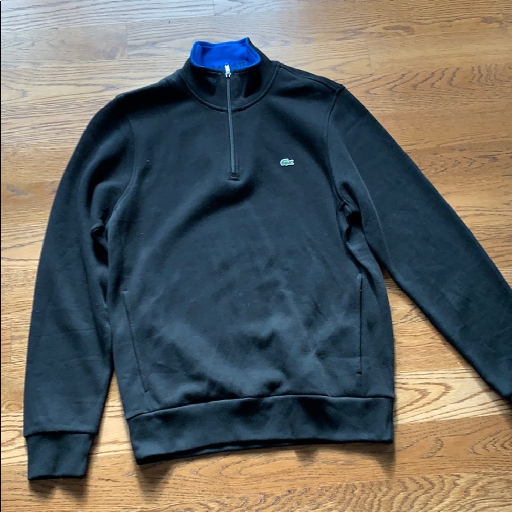 Lacoste Men’s Black Quarter Zip